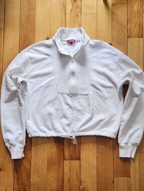 STAUD Bungee Half Zip French Terry Sweatshirt - S